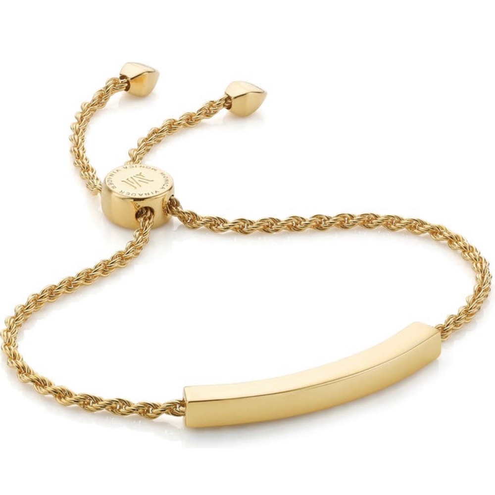Monica Vinader Linear Chain Bracelet 18k